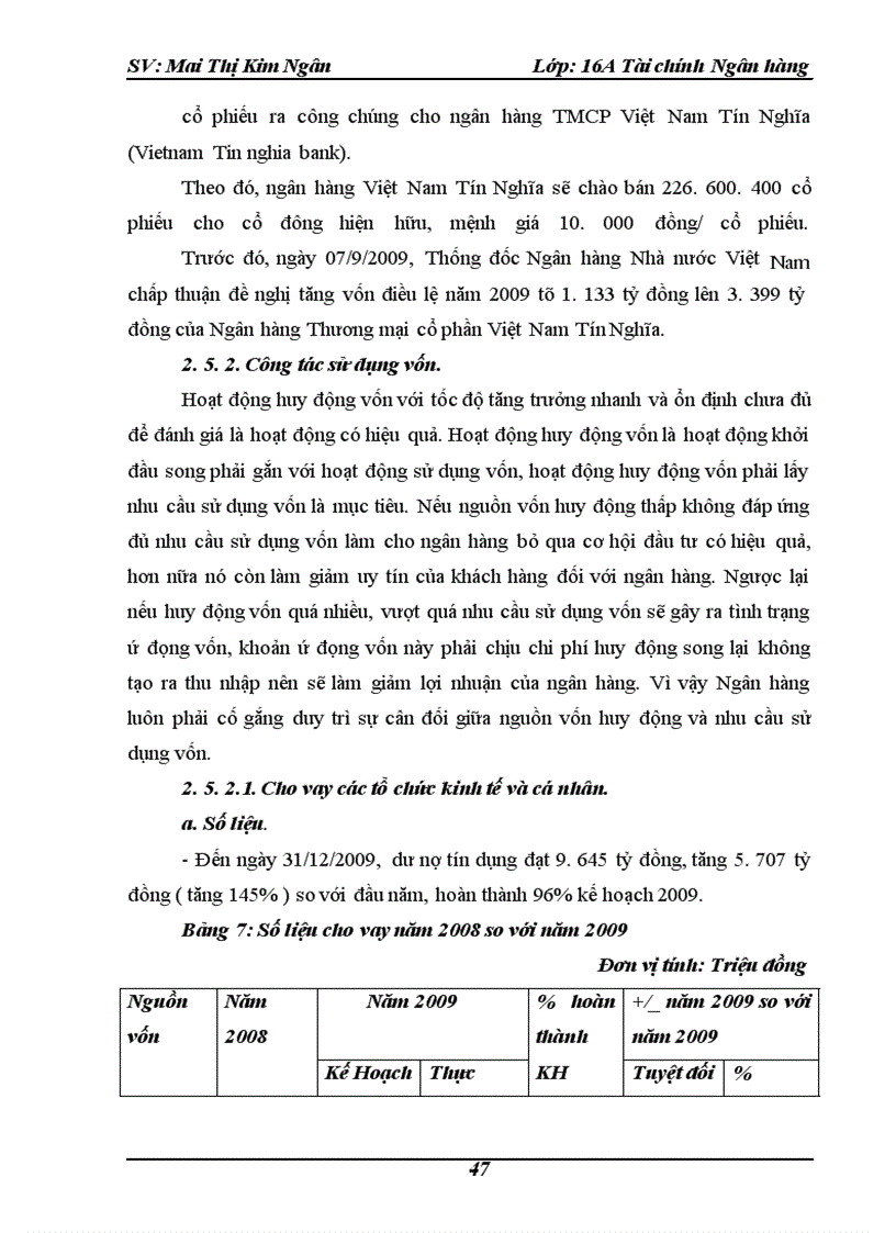 image for page Công tác huy động vốn và sử dụng vốn của ngân hàng Việt Nam Tín Nghĩa chi nhánh Hà Nội