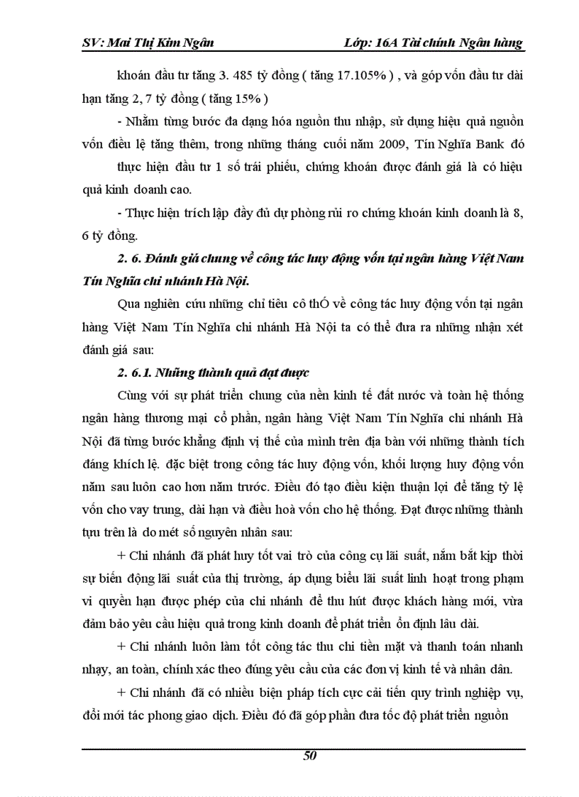 image for page Công tác huy động vốn và sử dụng vốn của ngân hàng Việt Nam Tín Nghĩa chi nhánh Hà Nội