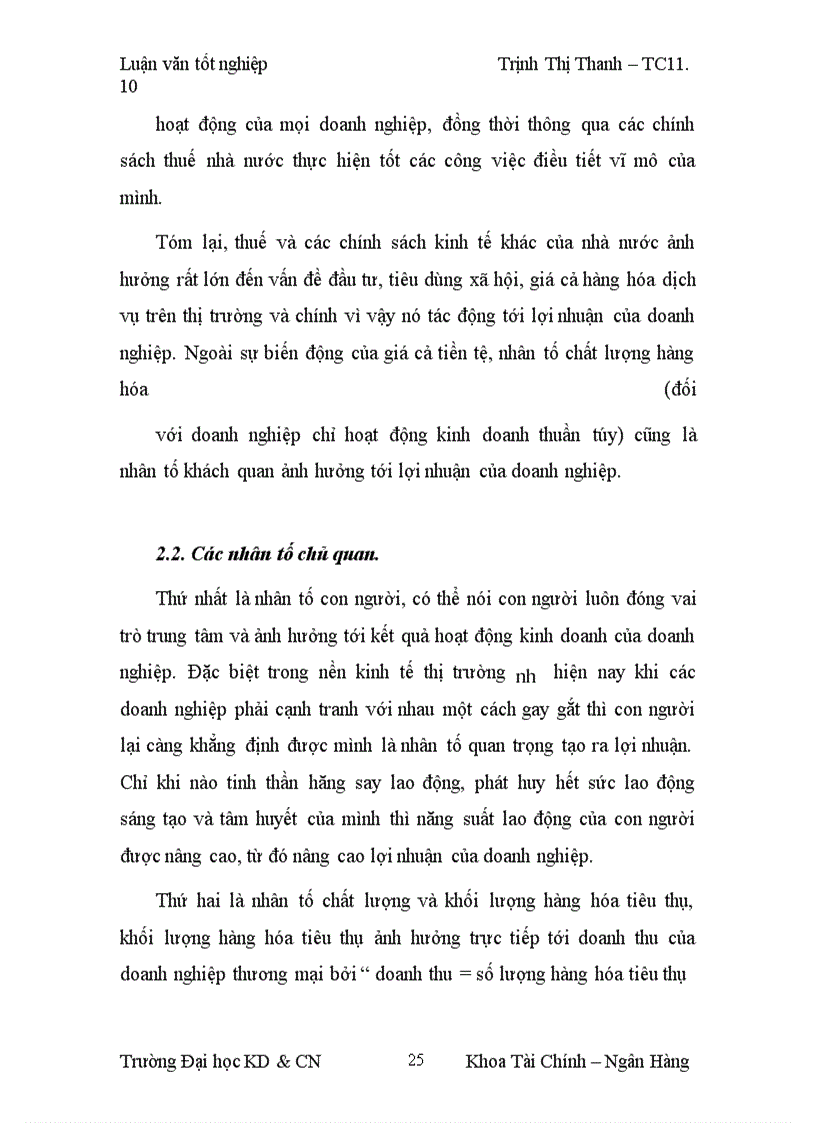 image for page Lợi nhuận và một số biện pháp làm tăng lợi nhuận tại Công ty TNHH á phi