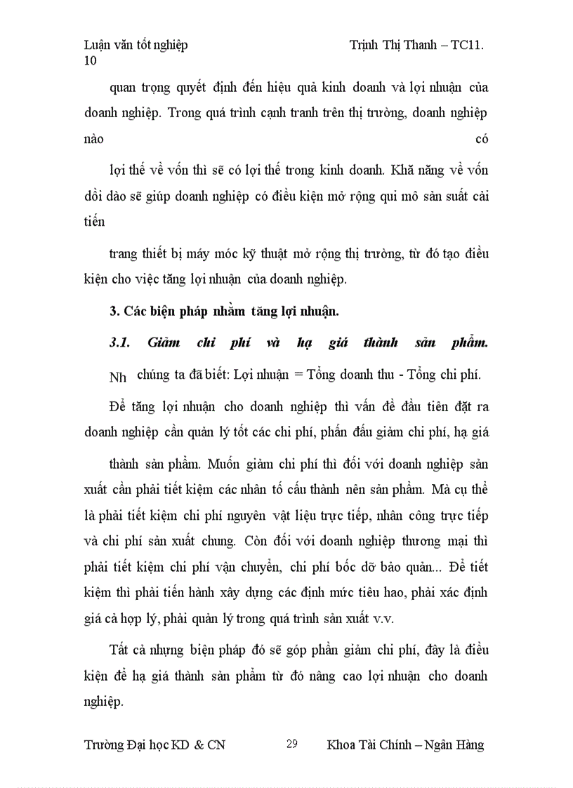 image for page Lợi nhuận và một số biện pháp làm tăng lợi nhuận tại Công ty TNHH á phi