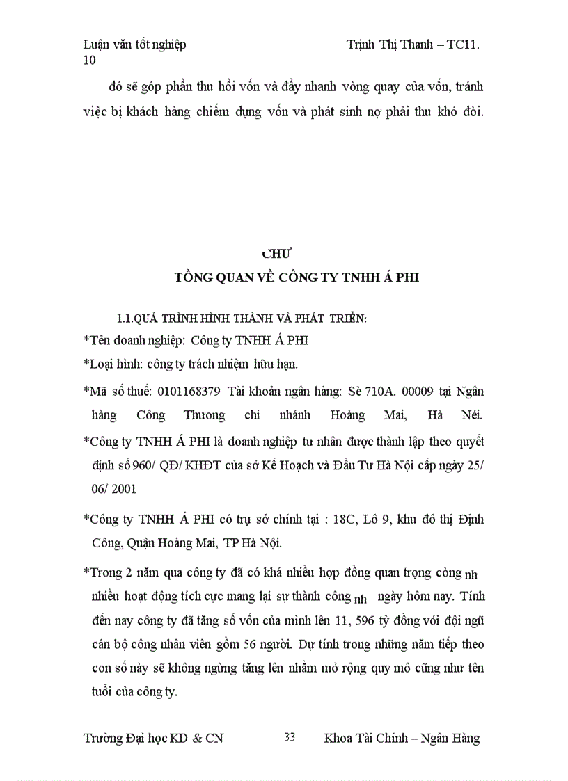 image for page Lợi nhuận và một số biện pháp làm tăng lợi nhuận tại Công ty TNHH á phi