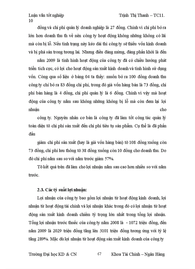 image for page Lợi nhuận và một số biện pháp làm tăng lợi nhuận tại Công ty TNHH á phi