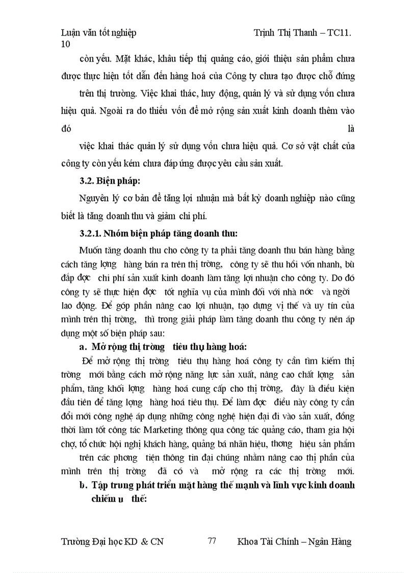 image for page Lợi nhuận và một số biện pháp làm tăng lợi nhuận tại Công ty TNHH á phi