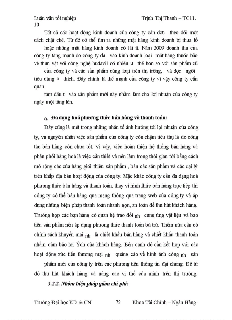 image for page Lợi nhuận và một số biện pháp làm tăng lợi nhuận tại Công ty TNHH á phi