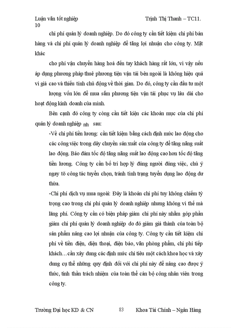 image for page Lợi nhuận và một số biện pháp làm tăng lợi nhuận tại Công ty TNHH á phi