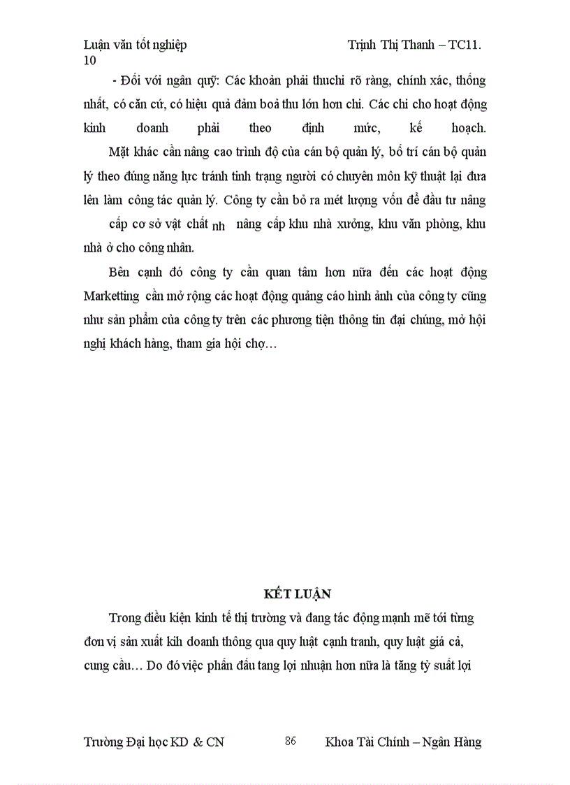 image for page Lợi nhuận và một số biện pháp làm tăng lợi nhuận tại Công ty TNHH á phi