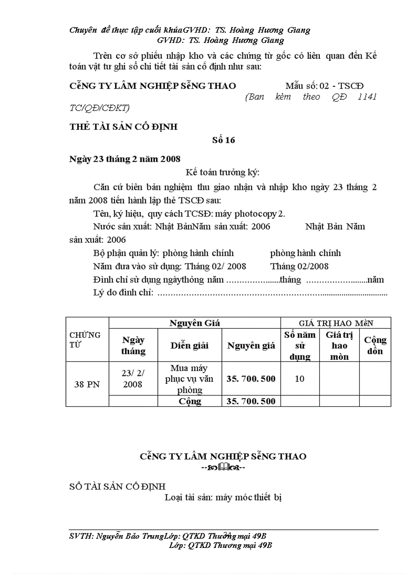 image for page Thực trạng giải pháp hoàn thiện công tác hạch toán tài sản cố định tại công ty lâm nghiệp Sông Thao Kết cấu của đề tài gồm