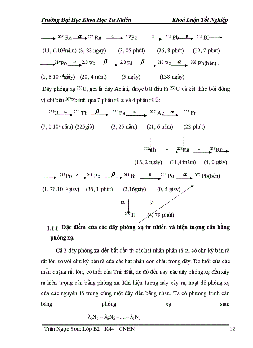 image for page Nghiên cứu hàm lượng phóng xạ của các nguyên tố phóng xạ