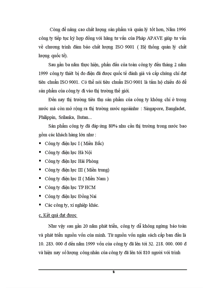 image for page Báo cáo thực tập tại Công ty thiết bị đo điện