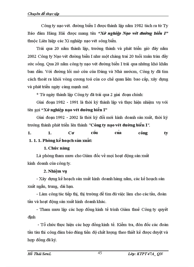 image for page Một số vấn đề về nâng cao hiệu quả sử dụng vốn ở Công ty Nạo vét Đường biển I