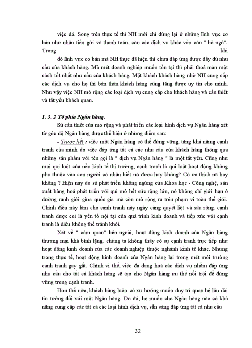 image for page Phát triển và nâng cao chất lượng dịch vụ tại chi nhánh Ngân hàng Công thương Khu vực II - Hai Bà Trưng.