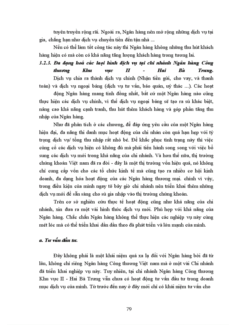 image for page Phát triển và nâng cao chất lượng dịch vụ tại chi nhánh Ngân hàng Công thương Khu vực II - Hai Bà Trưng.
