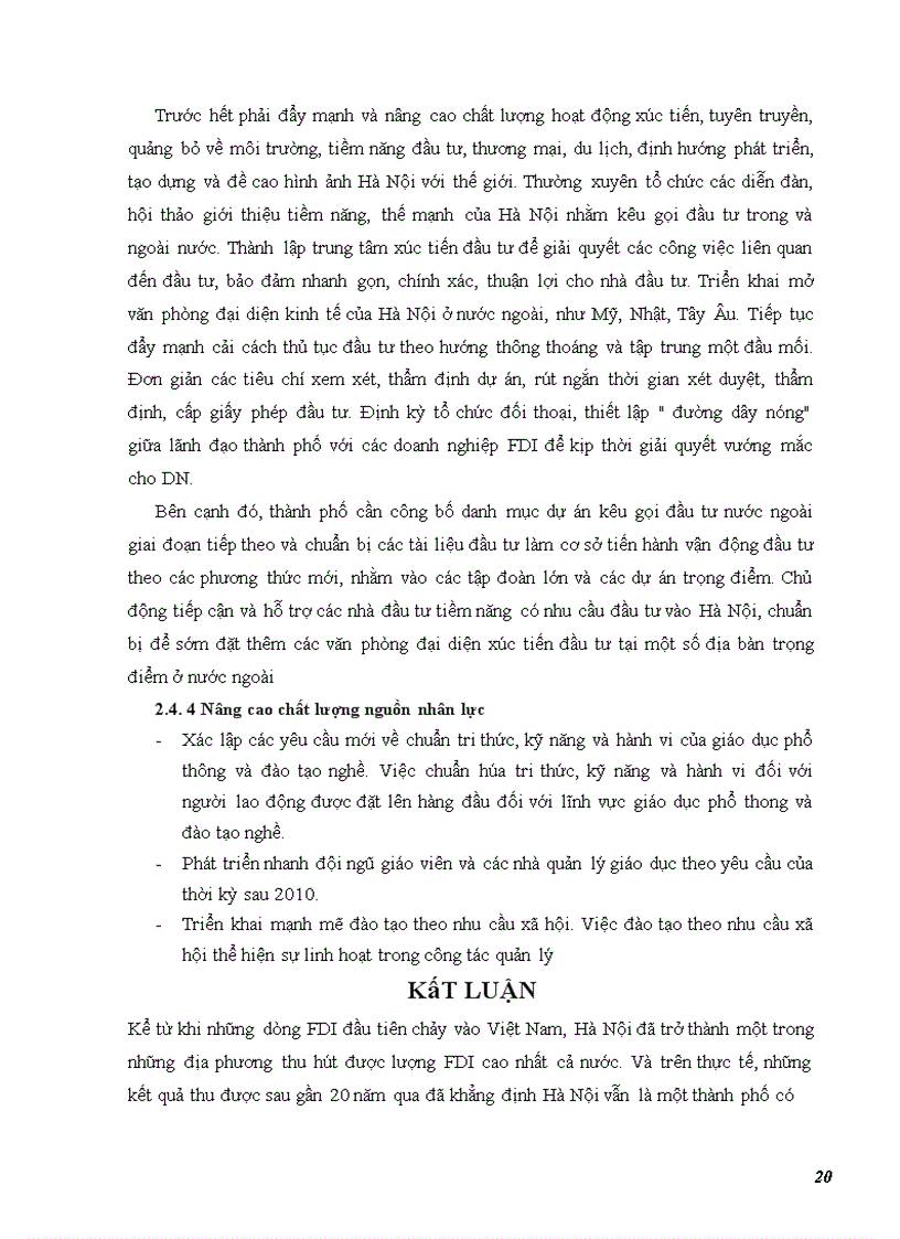 image for page Giải pháp thu hút nguồn vốn đầu tư trực tiếp nước ngoài vào Hà Nội