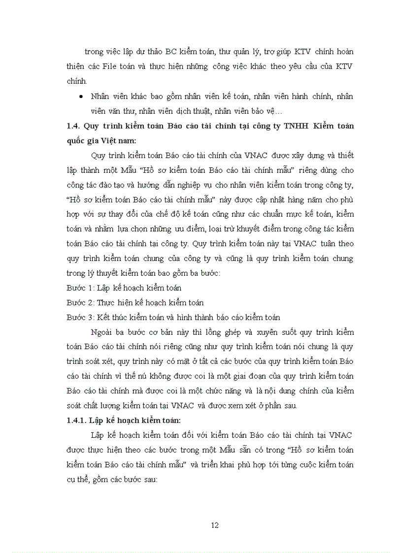 image for page Vận dụng thủ tục phân tích trong kiểm toán Báo cáo tài chính do công ty TNHH Kiểm toán quốc gia Việt nam thực hiện