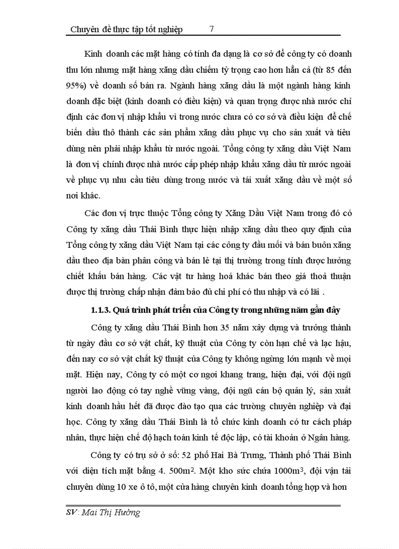 image for page Hoàn thiện công tác hạch toán tiêu thụ và xác định kết quả tiêu thụ tại Công ty xăng dầu Thái Bình