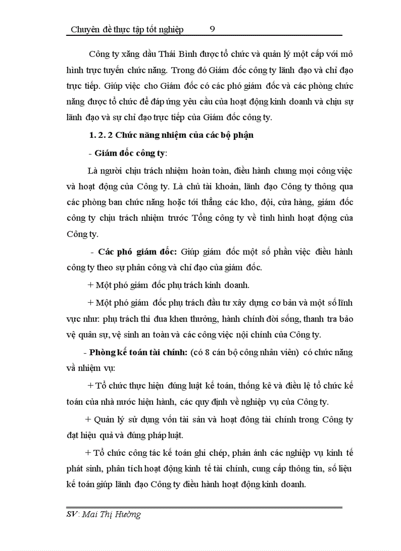 image for page Hoàn thiện công tác hạch toán tiêu thụ và xác định kết quả tiêu thụ tại Công ty xăng dầu Thái Bình