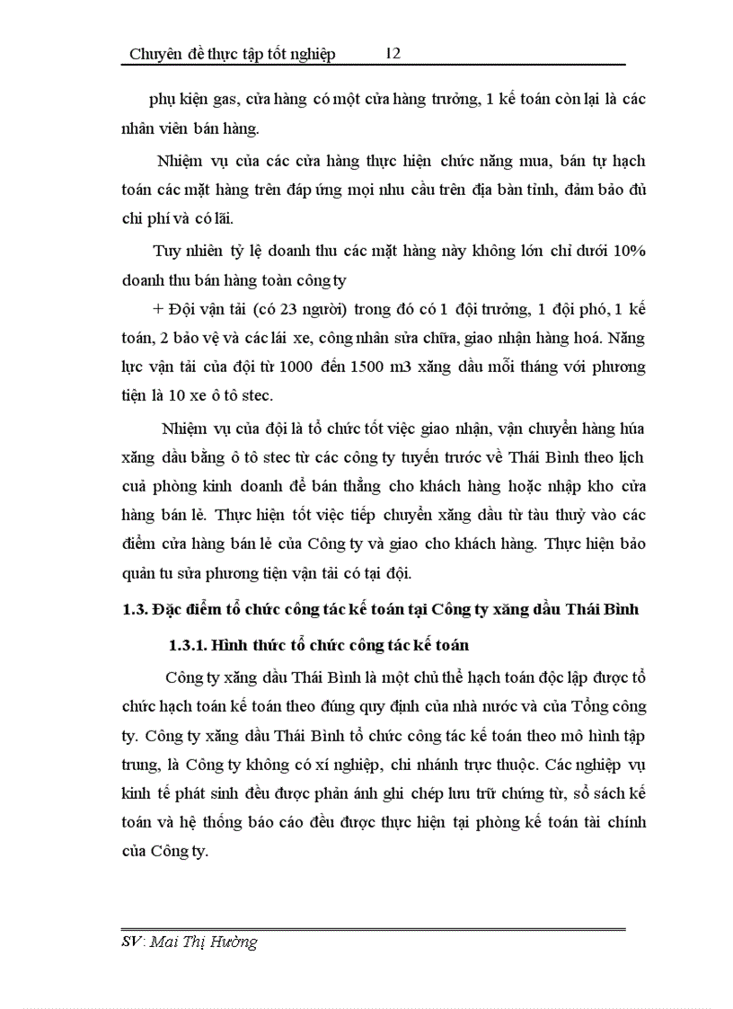 image for page Hoàn thiện công tác hạch toán tiêu thụ và xác định kết quả tiêu thụ tại Công ty xăng dầu Thái Bình