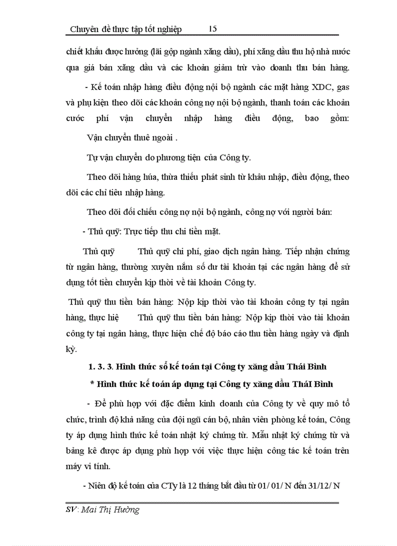 image for page Hoàn thiện công tác hạch toán tiêu thụ và xác định kết quả tiêu thụ tại Công ty xăng dầu Thái Bình