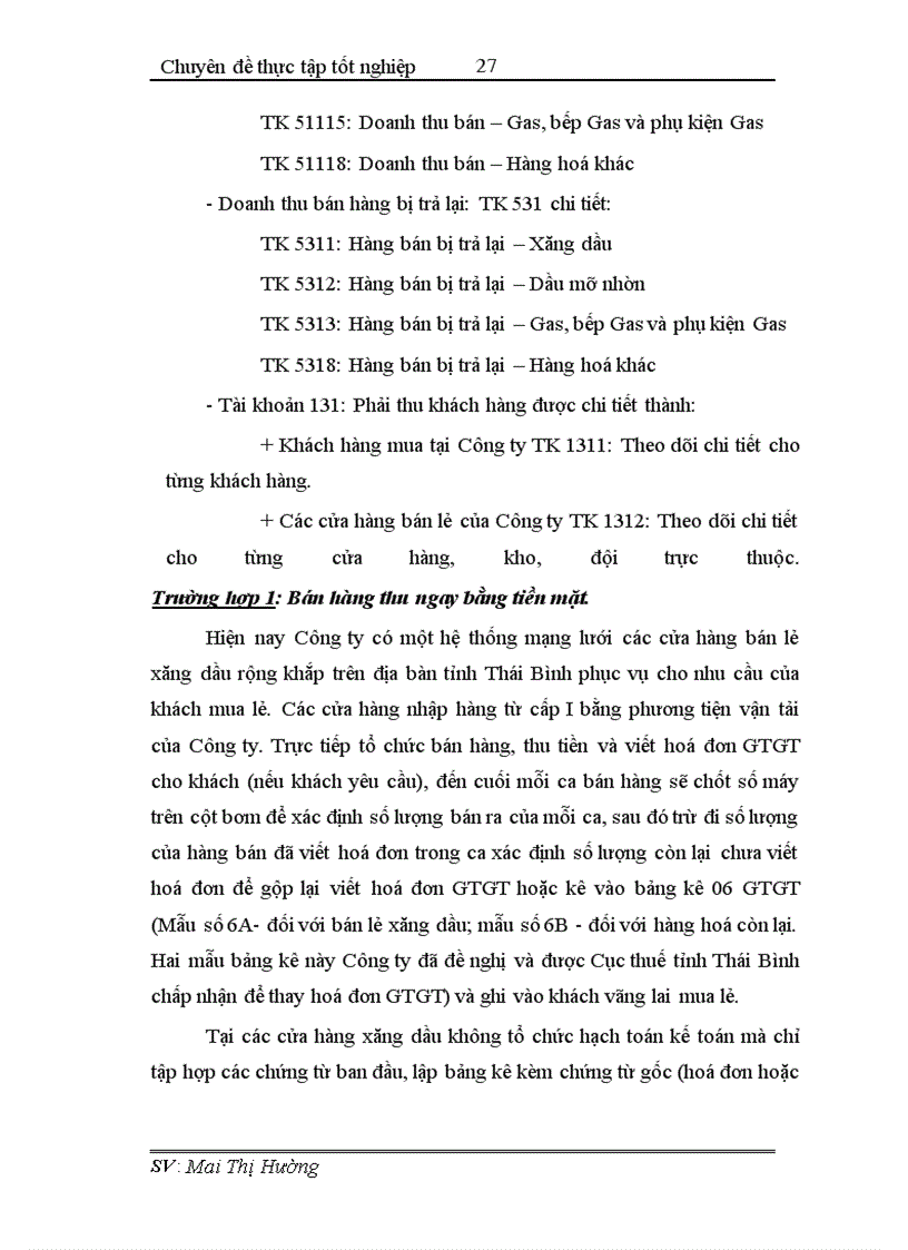 image for page Hoàn thiện công tác hạch toán tiêu thụ và xác định kết quả tiêu thụ tại Công ty xăng dầu Thái Bình