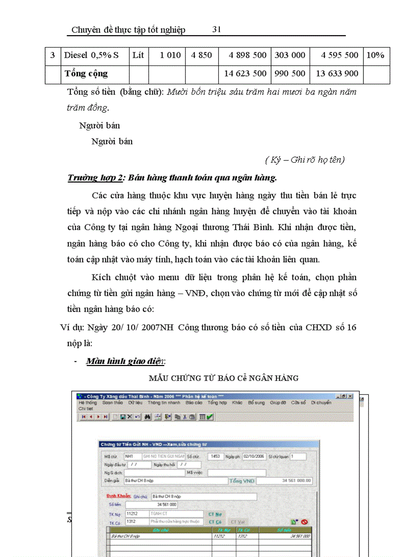 image for page Hoàn thiện công tác hạch toán tiêu thụ và xác định kết quả tiêu thụ tại Công ty xăng dầu Thái Bình