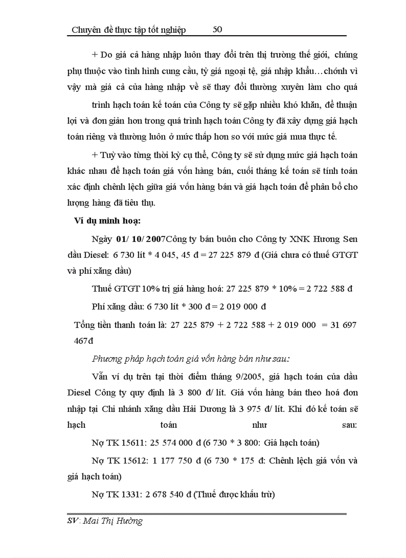 image for page Hoàn thiện công tác hạch toán tiêu thụ và xác định kết quả tiêu thụ tại Công ty xăng dầu Thái Bình