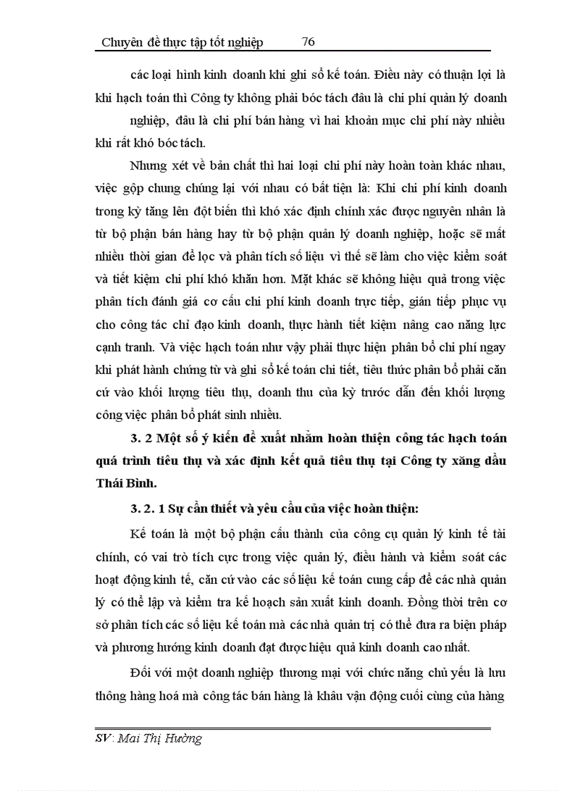 image for page Hoàn thiện công tác hạch toán tiêu thụ và xác định kết quả tiêu thụ tại Công ty xăng dầu Thái Bình