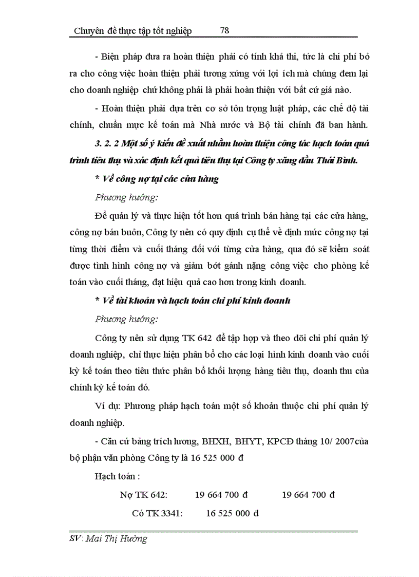 image for page Hoàn thiện công tác hạch toán tiêu thụ và xác định kết quả tiêu thụ tại Công ty xăng dầu Thái Bình