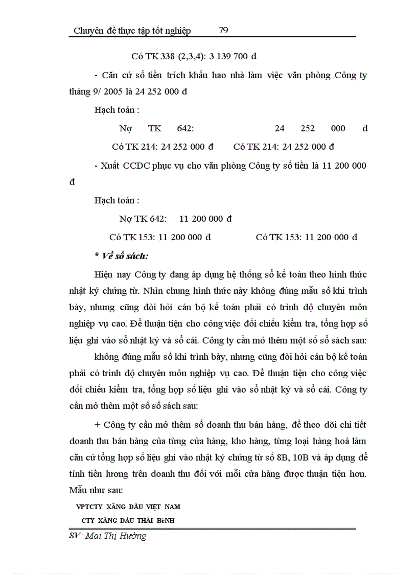 image for page Hoàn thiện công tác hạch toán tiêu thụ và xác định kết quả tiêu thụ tại Công ty xăng dầu Thái Bình