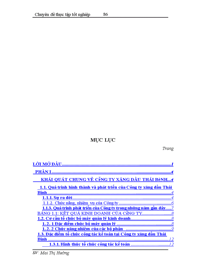 image for page Hoàn thiện công tác hạch toán tiêu thụ và xác định kết quả tiêu thụ tại Công ty xăng dầu Thái Bình