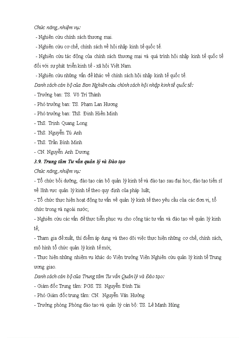 image for page Viện Nghiên cứu quản lý kinh tế TW và Ban nghiên cứu chính sách phát triển kinh tế nông thôn