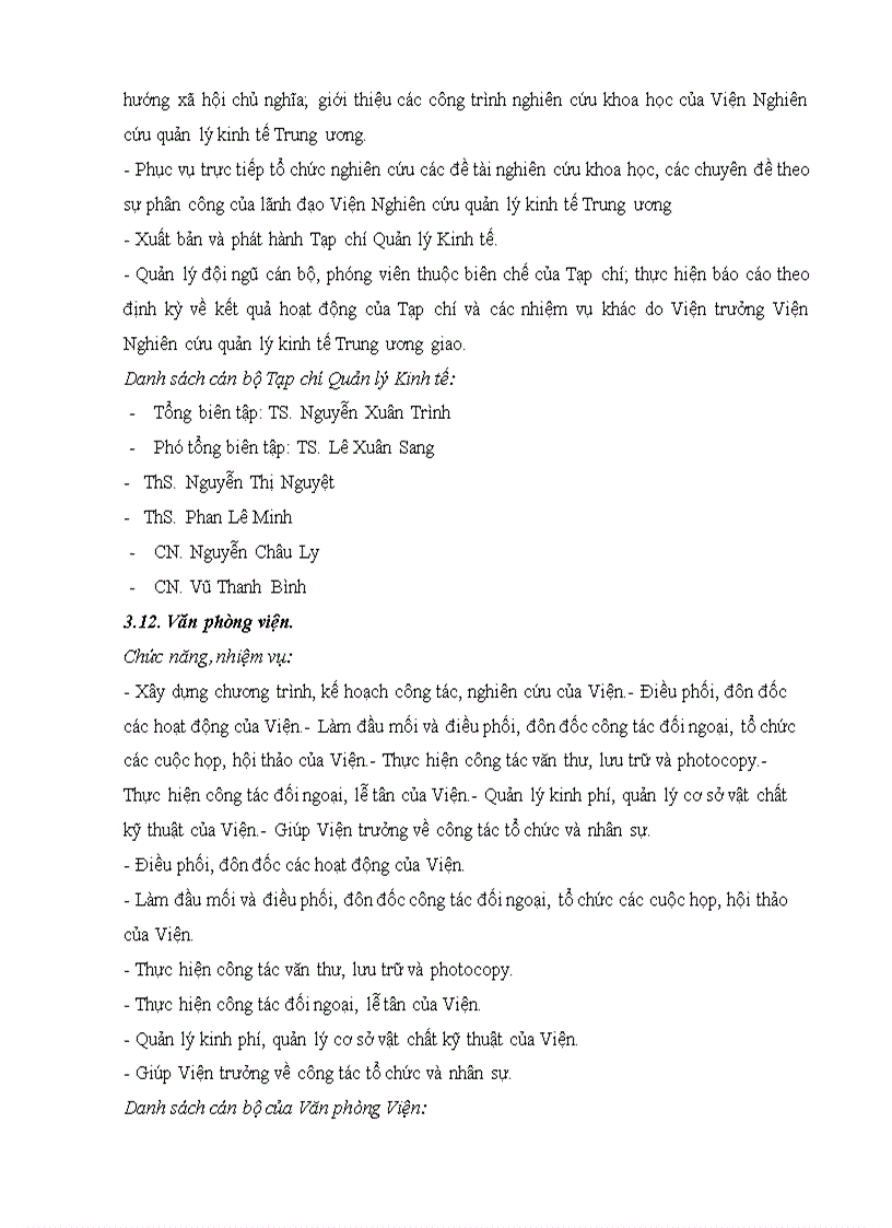 image for page Viện Nghiên cứu quản lý kinh tế TW và Ban nghiên cứu chính sách phát triển kinh tế nông thôn