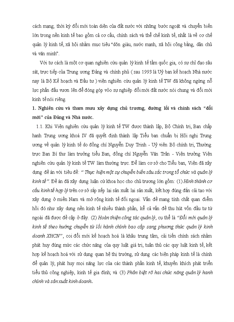 image for page Viện Nghiên cứu quản lý kinh tế TW và Ban nghiên cứu chính sách phát triển kinh tế nông thôn