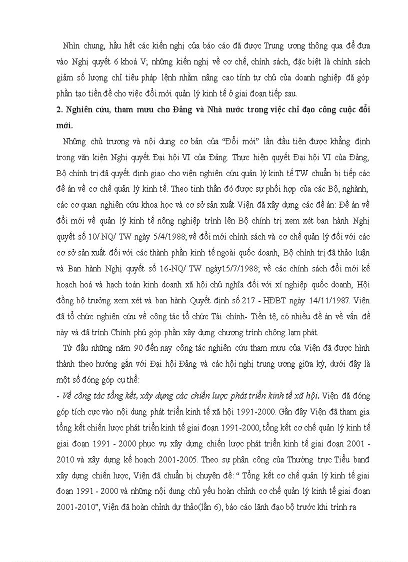 image for page Viện Nghiên cứu quản lý kinh tế TW và Ban nghiên cứu chính sách phát triển kinh tế nông thôn
