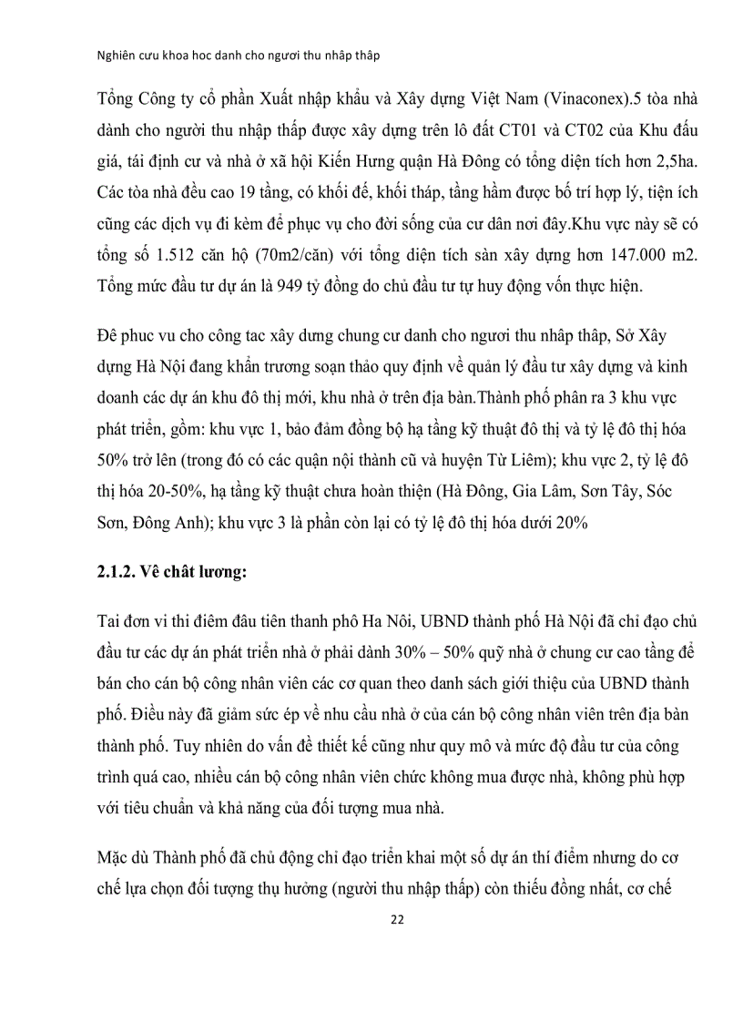 image for page Định giá chung cư dành cho người có thu nhập thấp tại Hà Nội