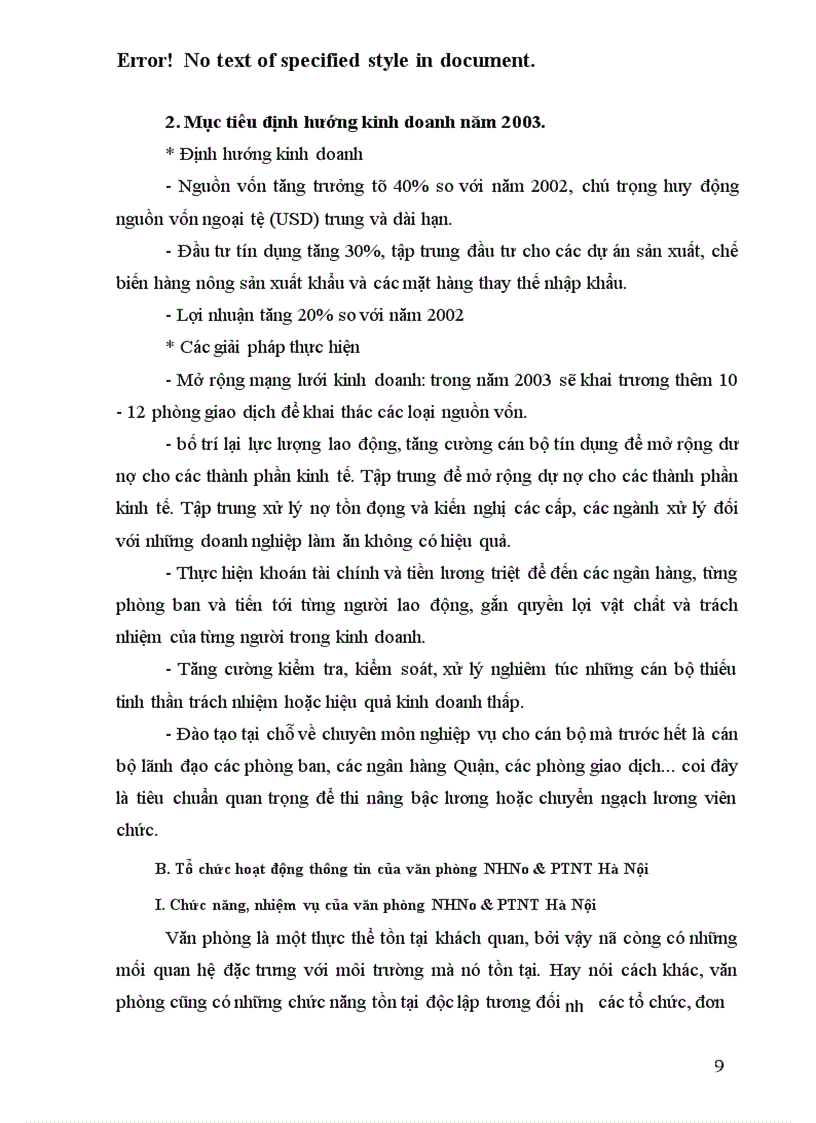 image for page Thực trạng và giải pháp hoàn thiện công tác thông tin ở văn phòng NHNo & PTNT Hà Nội