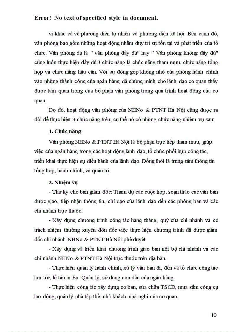 image for page Thực trạng và giải pháp hoàn thiện công tác thông tin ở văn phòng NHNo & PTNT Hà Nội