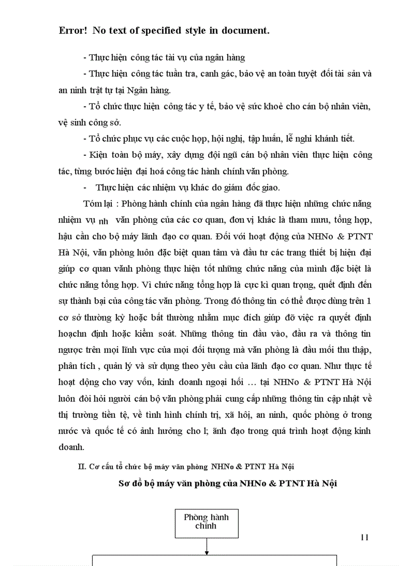 image for page Thực trạng và giải pháp hoàn thiện công tác thông tin ở văn phòng NHNo & PTNT Hà Nội
