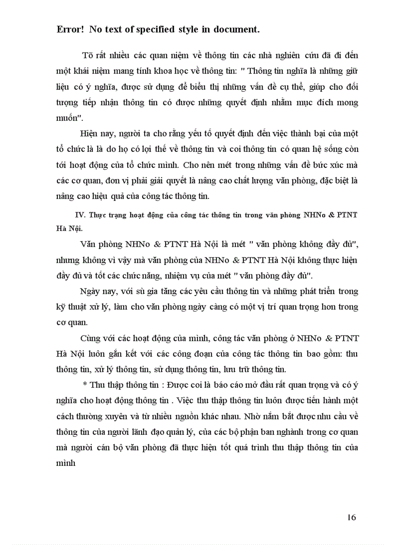 image for page Thực trạng và giải pháp hoàn thiện công tác thông tin ở văn phòng NHNo & PTNT Hà Nội