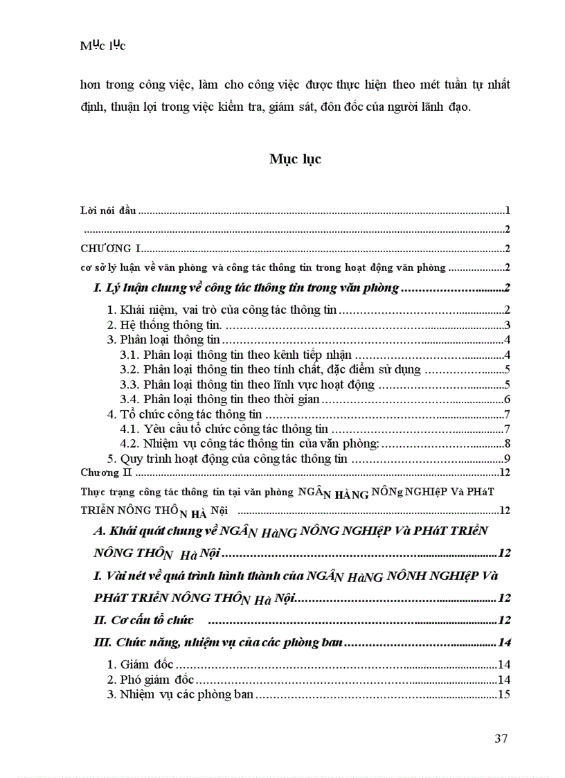 image for page Thực trạng và giải pháp hoàn thiện công tác thông tin ở văn phòng NHNo & PTNT Hà Nội