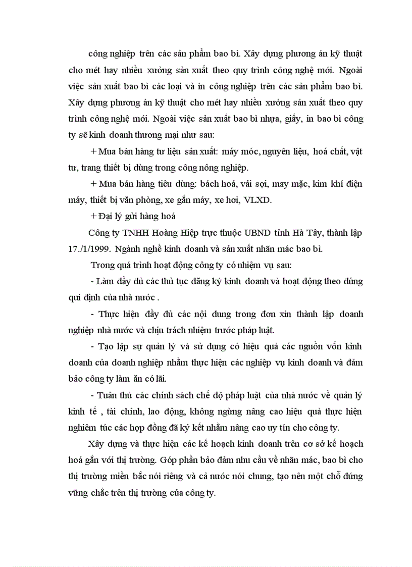 image for page Một số biện pháp cơ bản nhằm nâng cao hiệu quả sản xuất kinh doanh ở Công ty TNHH Hoàng Hiệp