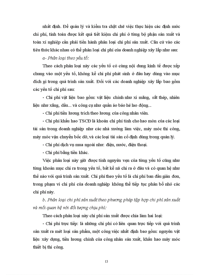 image for page Những phương hướng và biện pháp quản lý chi phí sản xuất và giá thành sản phẩm xây lắp ở Công ty cơ khí, xây dựng và lắp máy điện nước.