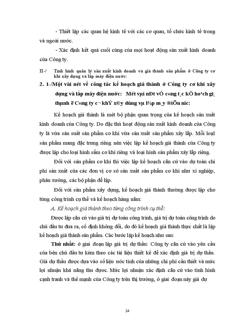 image for page Những phương hướng và biện pháp quản lý chi phí sản xuất và giá thành sản phẩm xây lắp ở Công ty cơ khí, xây dựng và lắp máy điện nước.
