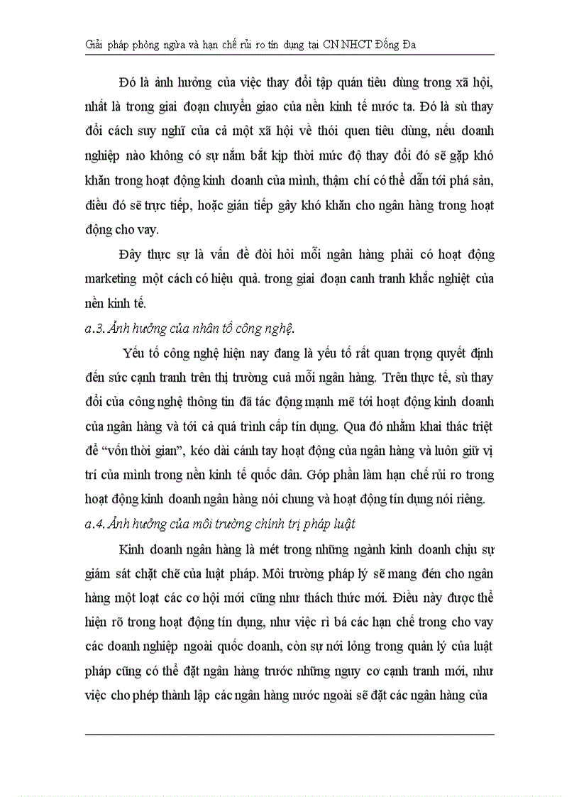 image for page Giải pháp hạn chế rủi ro tín dụng tại Chi nhánh Ngân hàng Công Thương khu vực Đống Đa