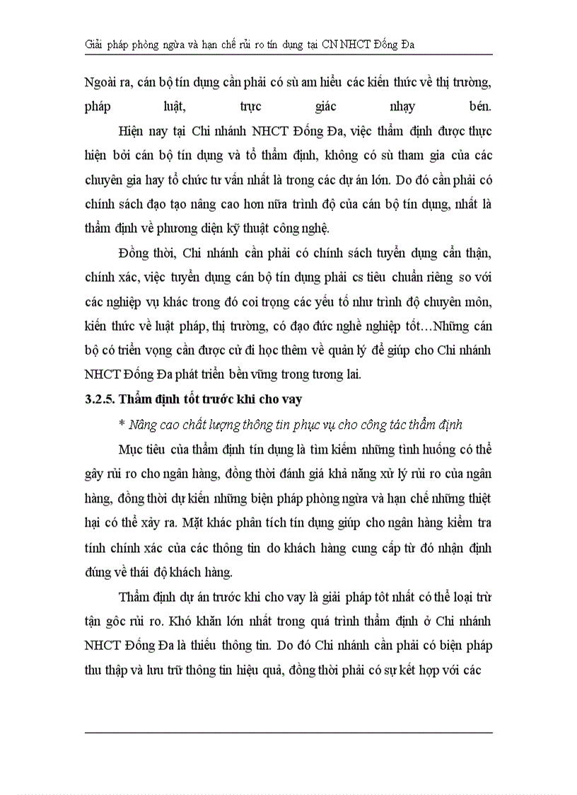 image for page Giải pháp hạn chế rủi ro tín dụng tại Chi nhánh Ngân hàng Công Thương khu vực Đống Đa