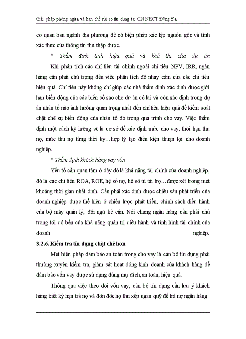 image for page Giải pháp hạn chế rủi ro tín dụng tại Chi nhánh Ngân hàng Công Thương khu vực Đống Đa