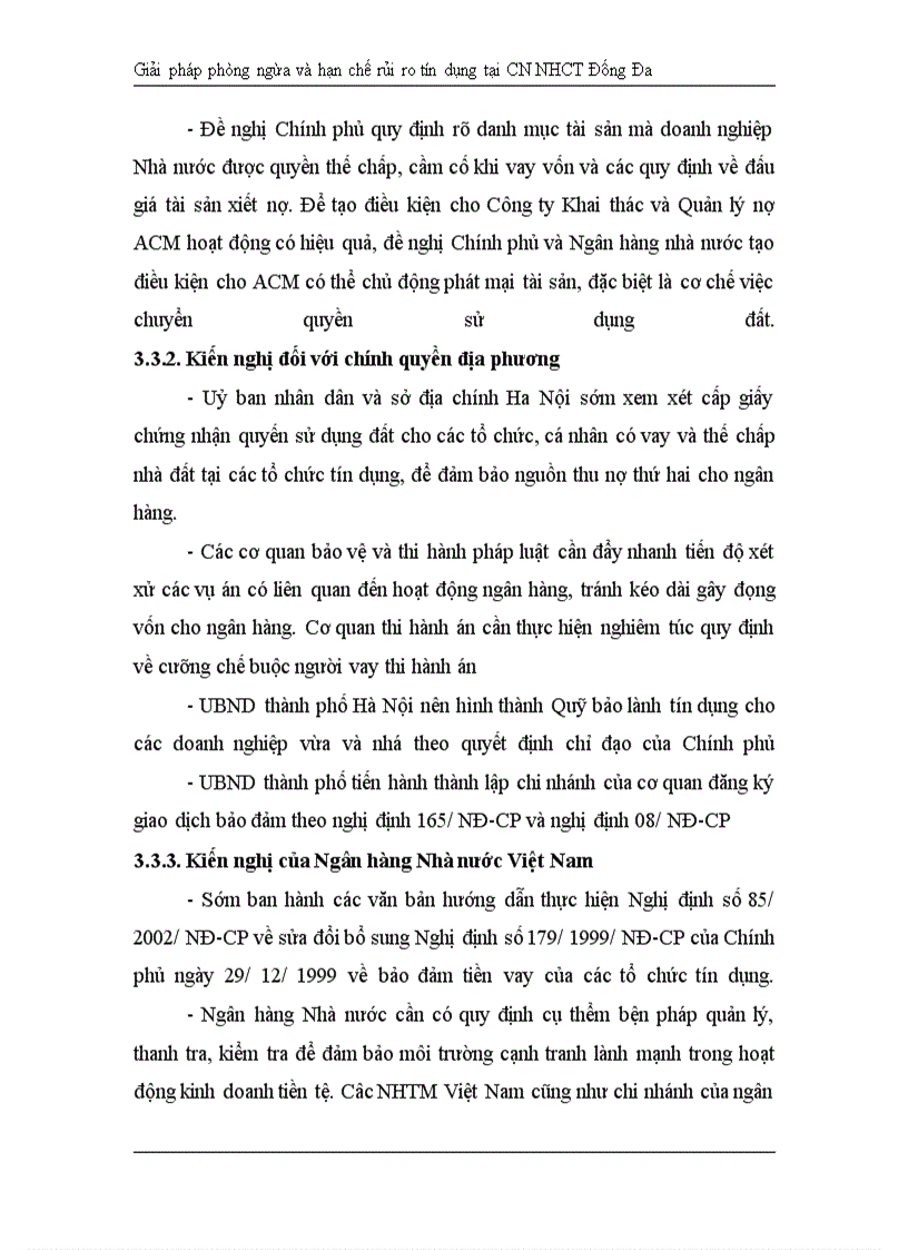image for page Giải pháp hạn chế rủi ro tín dụng tại Chi nhánh Ngân hàng Công Thương khu vực Đống Đa