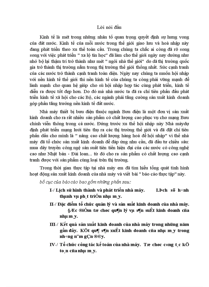 image for page Tổ chức kế toán tập hợp chi phí và tính giá thành sản phẩm tại Nhà máy Thiết bị Bưu điện