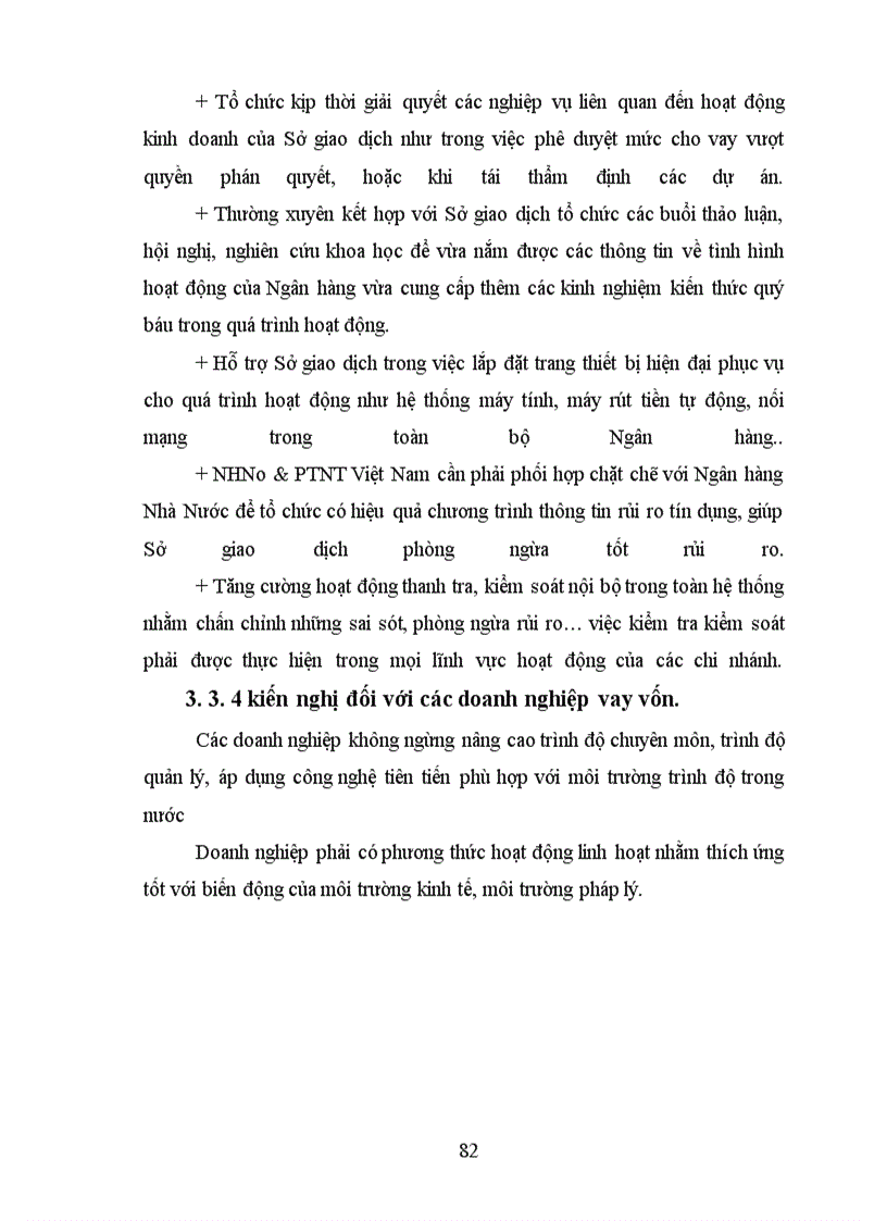 image for page Giải pháp mở rộng tín dụng đối với các doanh nghiệp ngoài quốc doanh tại Sở giao dịch Ngân hàng nông nghiệp và phát triển nông thôn Việt Nam