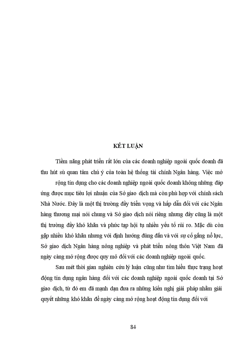 image for page Giải pháp mở rộng tín dụng đối với các doanh nghiệp ngoài quốc doanh tại Sở giao dịch Ngân hàng nông nghiệp và phát triển nông thôn Việt Nam