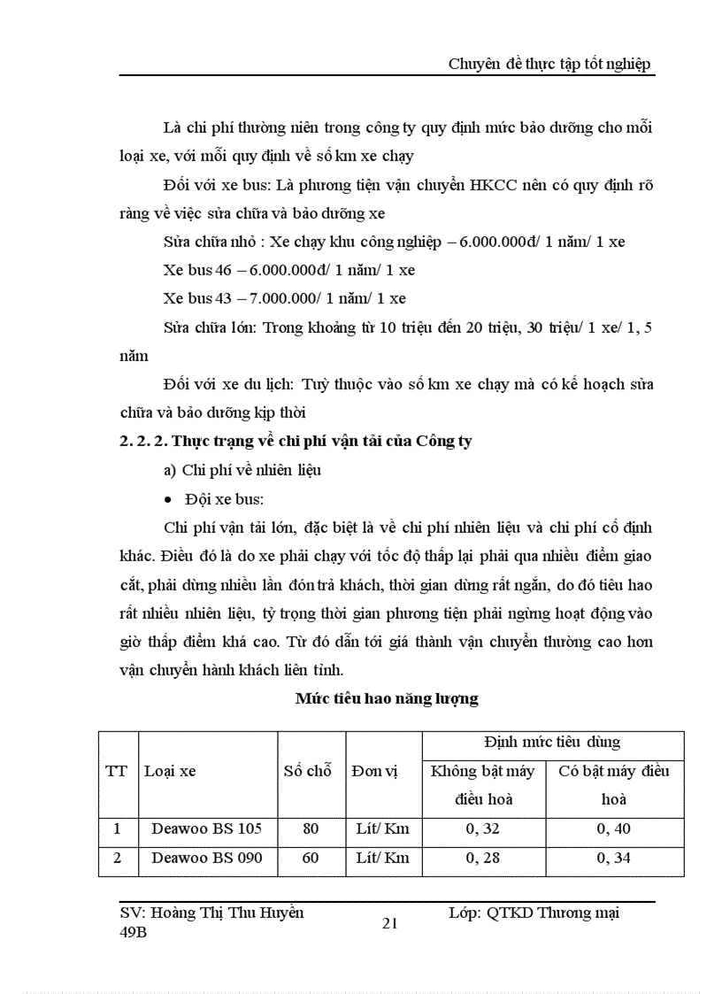 image for page Quản lý chi phí vận tải ở Công ty Cổ phần vận tải thương mại và dịch vụ du lịch Đông Anh